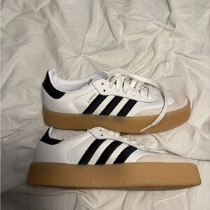 Adidas Sambae White and Black Sneakers